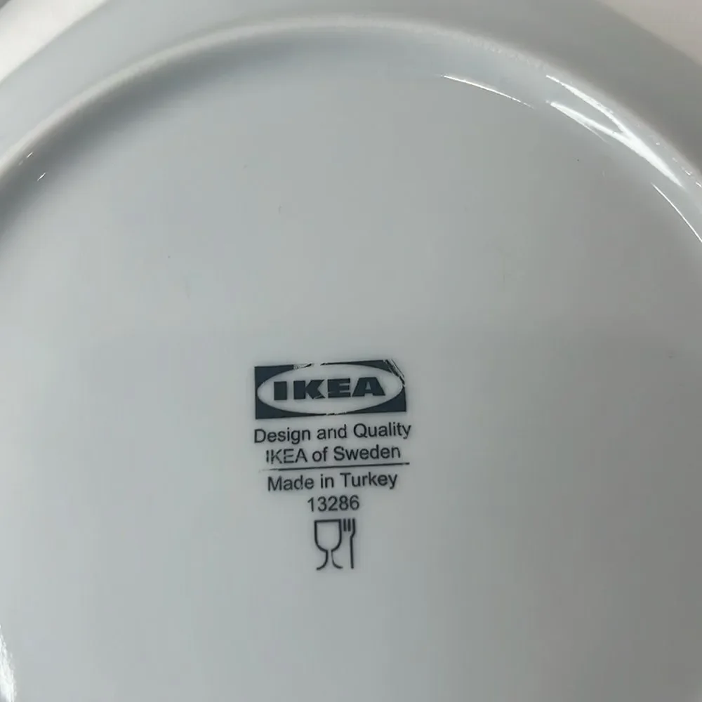 IKEA Of Sweden Side Plates Salad Dessert 7 Inches Square Set Of 2 Turkey 13286